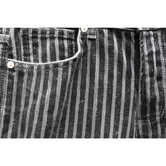 Zara Black Velvet Pinstripe Pants – Size 32 (Men's) – Slim Fit Corduroy - Picture 4 of 5